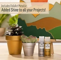 Folkart métallique argent 236 ml FolkArt Peinture Métallique