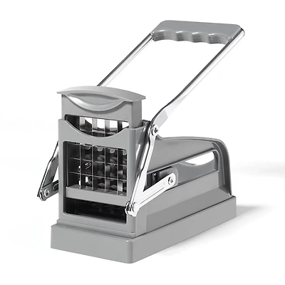 Starfrit Gourmet Coupe-Frite, 2 Lames Incluses, Lames en Acier Inoxydable, Base à Ventouse Stable, Facile à Utiliser, Coupe Frites Régulières et Juliennes, Pour Frites Maison