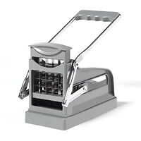 Starfrit Gourmet Coupe-Frite, 2 Lames Incluses, Lames en Acier Inoxydable, Base à Ventouse Stable, Facile à Utiliser, Coupe Frites Régulières et Juliennes, Pour Frites Maison