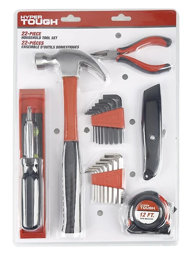 22pc household tool set