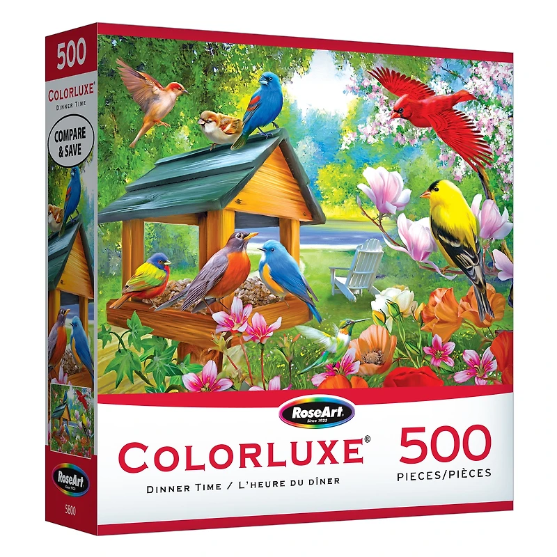 RoseArt - Colorluxe 500 pièces -Heure du dîner- Puzzle à emboîter pour adultes