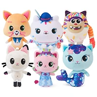 Gabby's Dollhouse: The Movie, Peluche Pandy Paws officielle, chat en peluche, jouets souples pour les enfants à partir d'un an, blanche, 20,3 cm