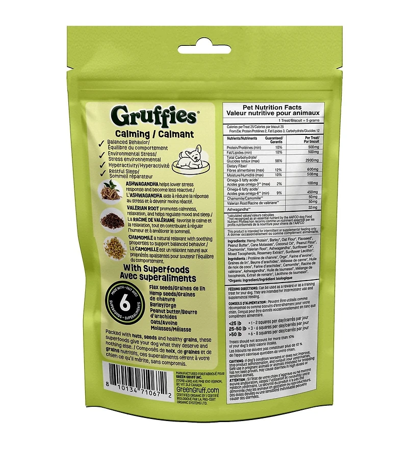 Gruffies Calming Dog Treats