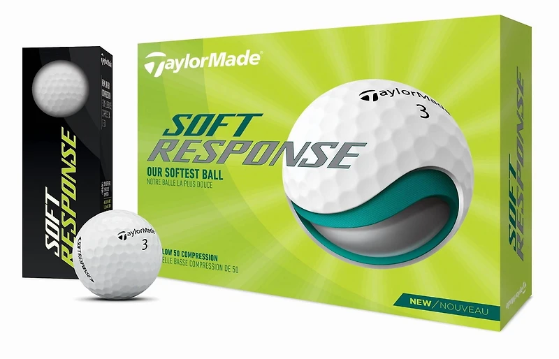 TaylorMade Soft Response Golf Balls- White