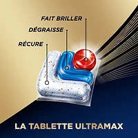 Finish® Quantum UltraMAX® Dishwasher Detergent Tabs for Diamond Shine, Removes burnt-on stains & 24hr Dried on stains, No pre rinse needed, 30 Tabs