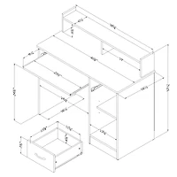 South Shore Smart Basics Desk