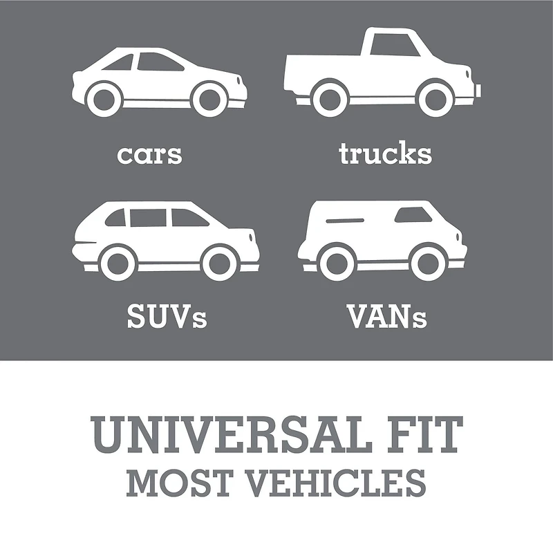 AUTO DRIVE 2-PIECE Black Fur Seat Covers, FITS MOST CARS,TRUCKS & SUVs