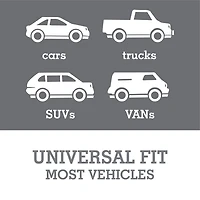 AUTO DRIVE 2-PIECE Black Fur Seat Covers, FITS MOST CARS,TRUCKS & SUVs