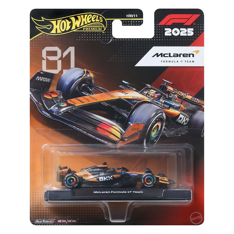 Hot-Wheels-1:64-Scale-Premium-Die-Cast-Formula-1-Collectible-Toy-Race-Car-(Styles-May-Vary)