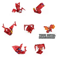 Bakugan, GeoForge Dragonoid, 7 en 1, inclut un Dragonoid True Metal exclusif et 6 Bakugan Geogan à collectionner, jouets pour garçons