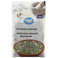 Rondelles de ciboulette déshydratées Great Value 5 g
