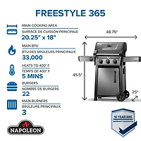 Le gril Freestyle 365 au propane