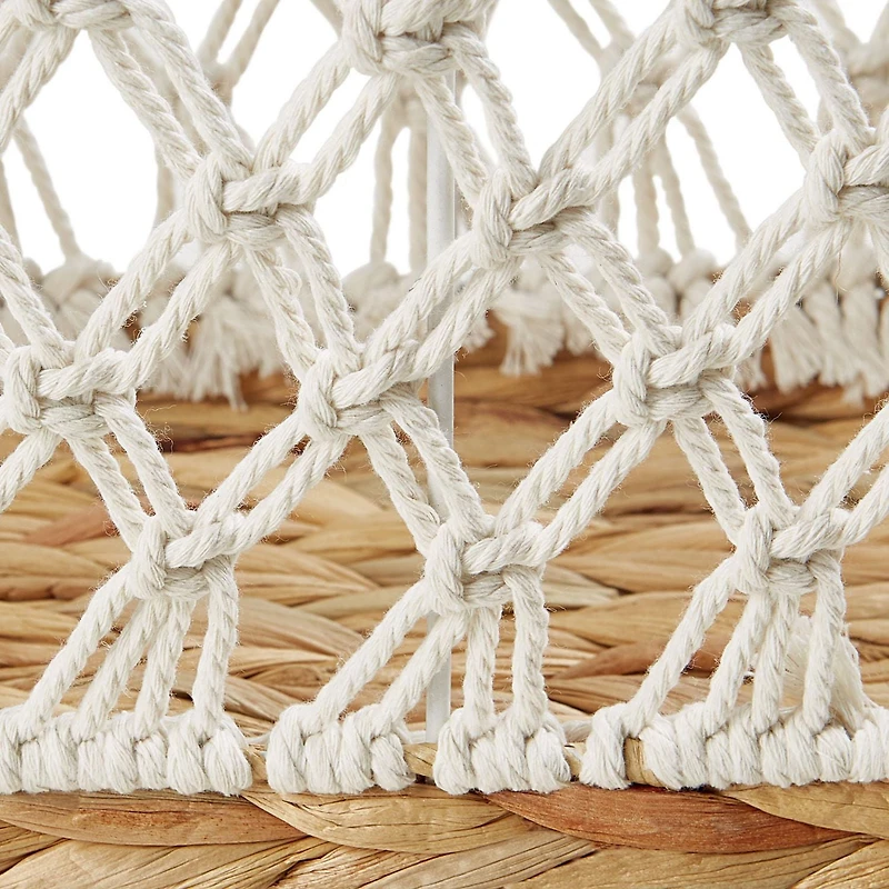 Panier décoratif HOMETRENDS Corde et jacinthe d’eau