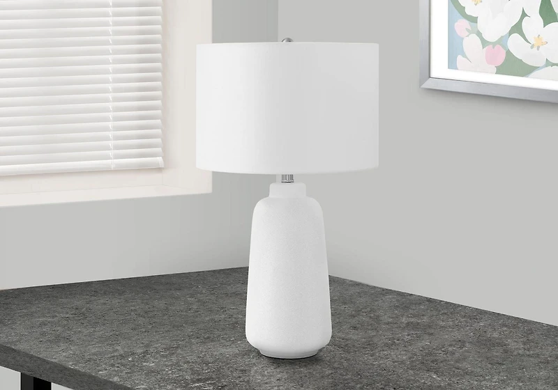 Monarch Specialties Luminaire, 26"h, Lampe De Table, Crème, Teinte Ivoire / Crème, Moderne