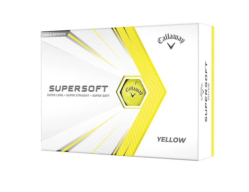 Callaway Supersoft 21 Golf Balls Dozen Yellow