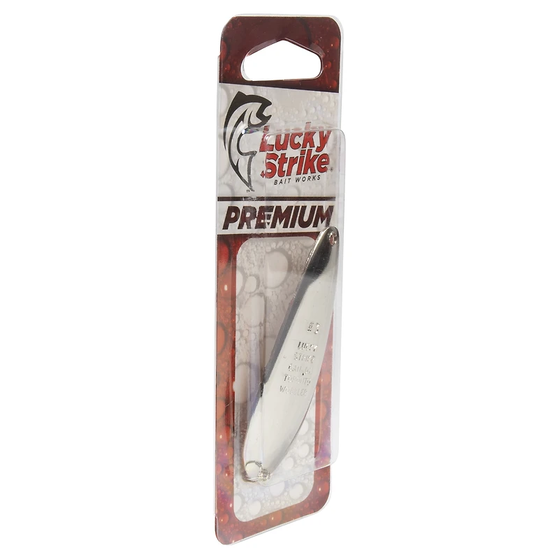 Cuillère Lucky Strike Baitworks Toronto Wobbler, 3", cuillère de pêche en nickel/cuivre