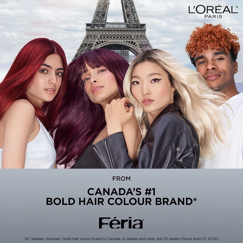 L'Oréal Paris Feria, Permanent Hair Dye, 1 Application