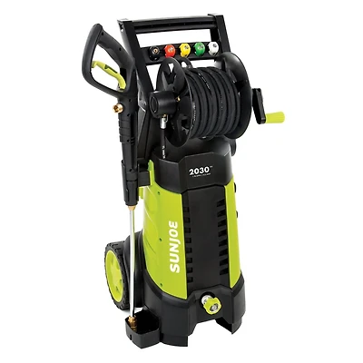 Nettoyeur Haute Pression Électrique Sun Joe de 2030 PSI Max, 1,76 GPM Max, 14,5 A avec dévidoir
