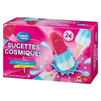 Great Value Cosmic Ice Pops in a box, 24 x 75 mL (1.8 L)