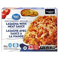 Great Value Lasagna with Meat Sauce, 454 g