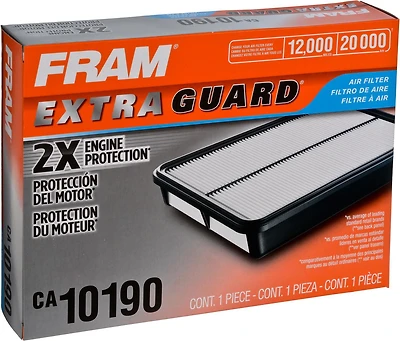 Filtre à air CA10190 Extra Guard de FRAM Filtre à air 20 000 km