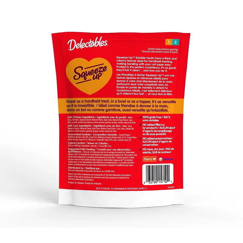 Delectables Chicken & Tuna Squeeze Up™ Cat Treat 10 Pack