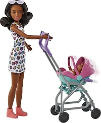 Barbie Skipper Babysitters Inc. Doll & Stroller Playset, for 3 Years & Up
