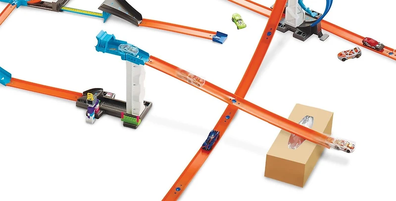 Coffret de cascade « Remontez et Lancez » Track Builders de Hot Wheels