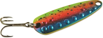 Len Thompson 13 MR Dimpled Series Spoon, 2 1/2", 5/8 oz, Metallic Rainbow (143162), Rust-resistant, solid brass spoon