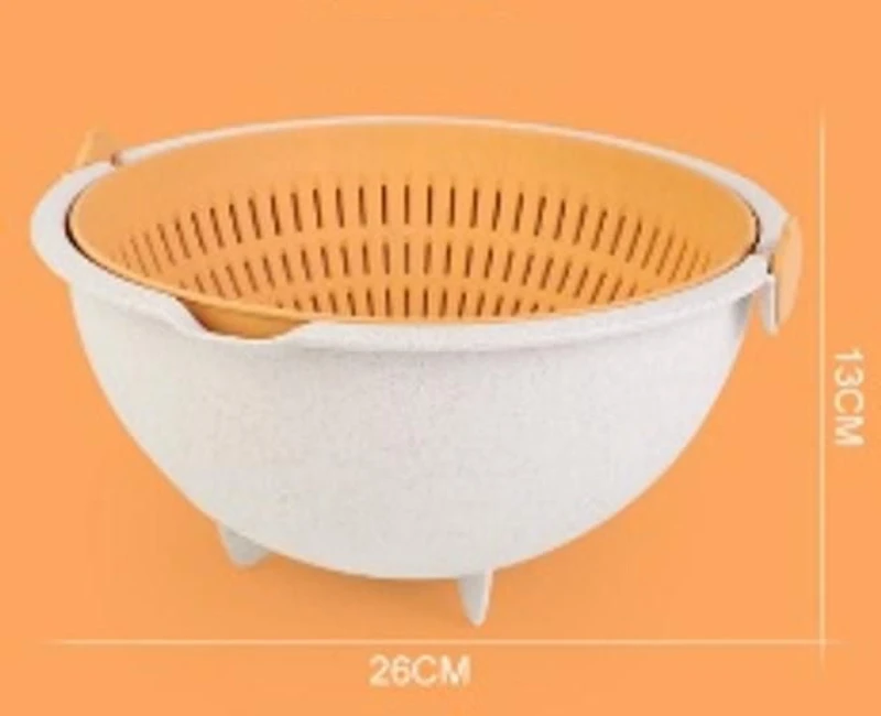 Sunwealth Eco Friendly 4.7L Multi-purpose Colander and Bowl Set, Ideal for picnic,straining, mixing, keep bugs away
