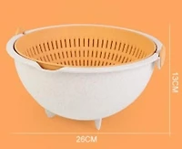 Sunwealth Eco Friendly 4.7L Multi-purpose Colander and Bowl Set, Ideal for picnic,straining, mixing, keep bugs away