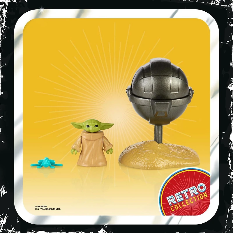 Star Wars Retro Collection, figurine articulée The Child de collection de 9,5 cm, The Mandalorian avec accessoires, pour enfants, dès 4 ans