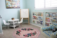Tapis amusant pour enfant Festival country multicolore nylon