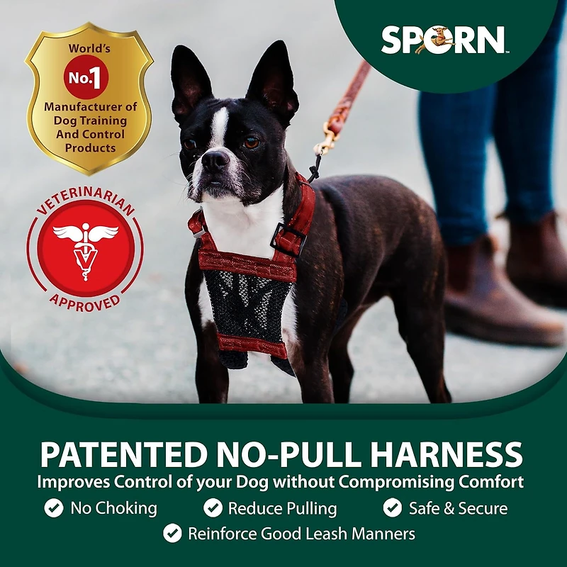 Harnais Pour Chien Sporn De Petite Taille Sans Traction, Harnais Pour Chien En Maille Rouge, Harnais Pour Chien Anti-traction En Nylon Durable, Harnais Pour Chien Respirant Et Facile À Utiliser 1 Petit Harnais