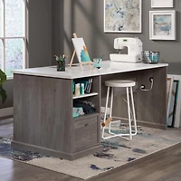 Sauder Craft Pro Series Craft Table, Mystic Oak, 433648
