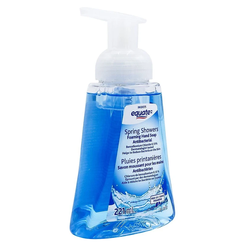 Savon moussant antibactérien pour les mains Equate Spring Showers, 221 ml Savon moussant pour les mains