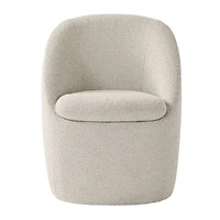 Better Homes & Gardens Mira Swivel Chair, Linen, Better Homes & Gardens Mira Everywhere Dining Chairs, Cream