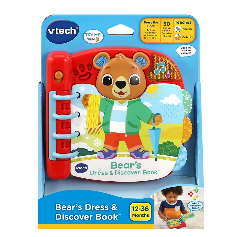 VTech Bear's Dress & Discover Book™ - English Version, 12-36 Months