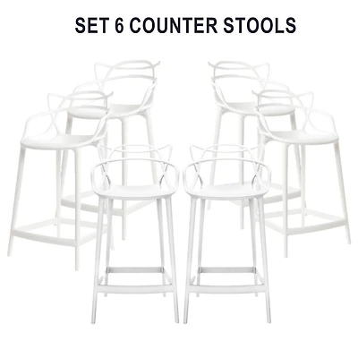 Tabouret de bar en plastique Heavenly Collection ENSEMBLE DE 6