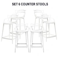 Tabouret de bar en plastique Heavenly Collection ENSEMBLE DE 6