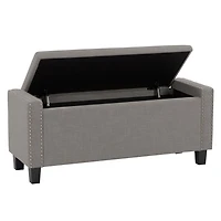 Pouf de stockage en tissu Boston