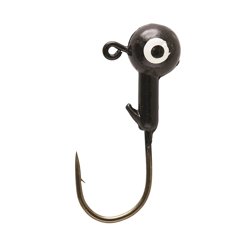 Tête de gabarit à bille Eagle Claw WBH14-3, 1/4 oz, 10 pk, CHARTREUSE Têtes peintes et hameçons propres