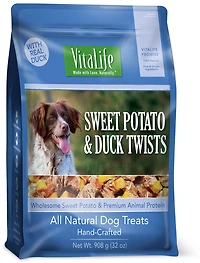 VitaLife Sweet Potato & Duck Twists All Natural Dog Treats