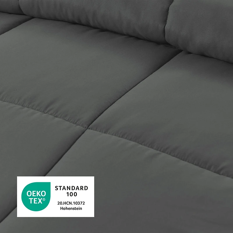 Swift Home Basic Down Alternative Comforter, All Season Hypoallergenic Cozy Comforter, Queen