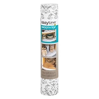 Smooth Top EasyLiner Brand Shelf Liner, Grey Damask, 12 in. x 10 ft., Multiple Sizes Available