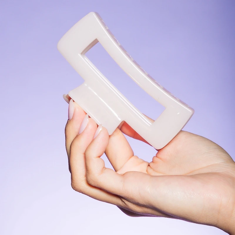 Gimme Pinces à Cheveux Rectangulaires, Violet & Crème, 2 Cpt Pinces à griffes, violettes et crème, 2 un