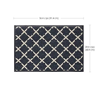 Mainstays Denim Malin Discovery Tufted Scrape Surface Doormat, 2' x 3'