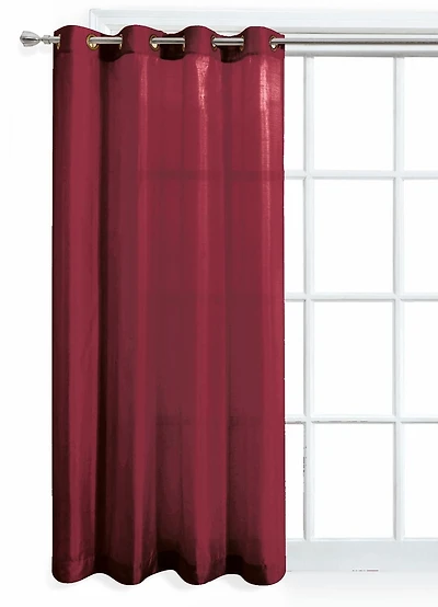 Panneau de fenêtre Mainstays en similisoie rouge