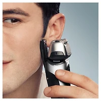 Rasoir électrique Braun Series 8, 4+1 éléments & tondeuse de précision pour poils longs, centre SmartCare 5 en 1, de près & en douceur même sur les barbes denses, étui pour chargement mobile, peau sèc