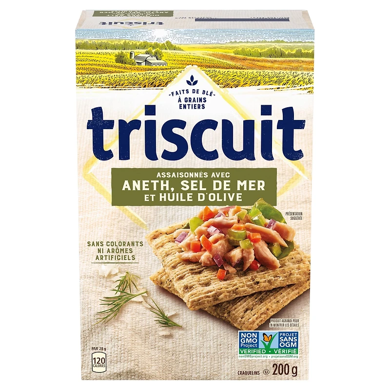 TRISCUIT Aneth, Sel de Mer, et Huile d'Olive Craquelins 200 g